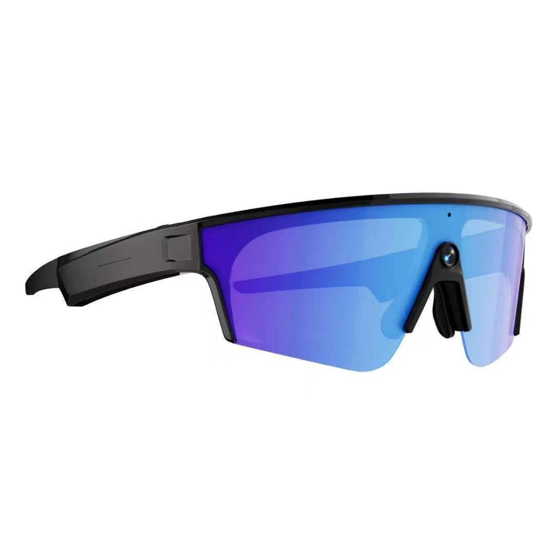 Riding AI smart glasses with built-in camera and UV protection